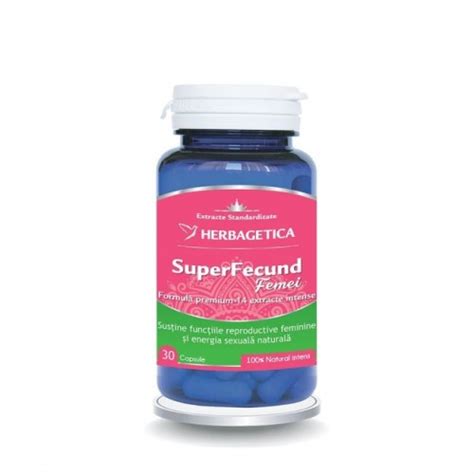 Herbagetica Superfecund Femei 30 Capsule Viva Nature