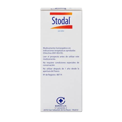 Stodal Jarabe® Medicamento Homeopático De Boiron