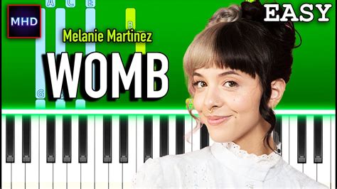 Melanie Martinez WOMB Piano Tutorial EASY YouTube