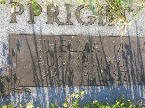 Thelma Madeline Maddlen Gilbert Eppright Find A Grave