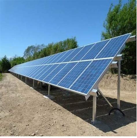 Mounting Structure Grid Tie Ground Mounted Solar Power Plant For