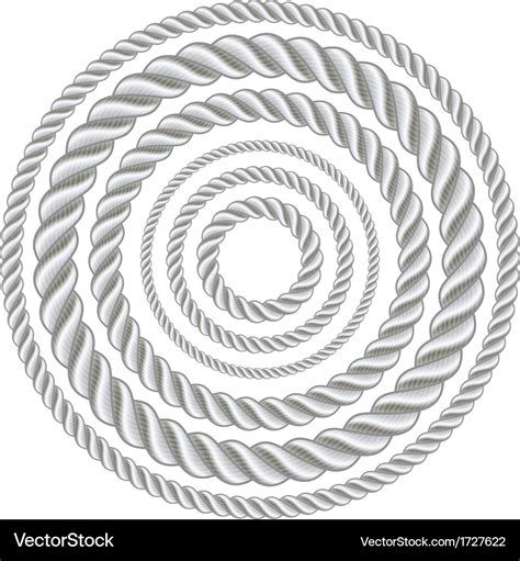 Circle Ropes Royalty Free Vector Image Vectorstock