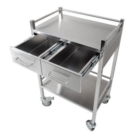 Stainless Steel Hospital Instrument Trolley At Rs In Kolkata Id