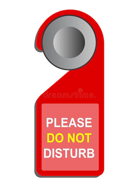 Do Not Disturb Sign Stock Vector Illustration Of Classic 18159732