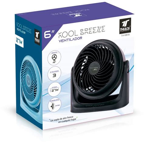 Mini ventilador de ø6 27W y 3 ajustes de velocidad THULOS KOOL B