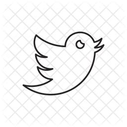 Twitter Icon - Download in Line Style