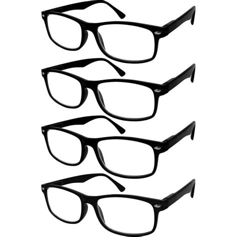 Lunettes de Vue Lecture Presbyte Pack 4 Unités Dioptrie 1 50