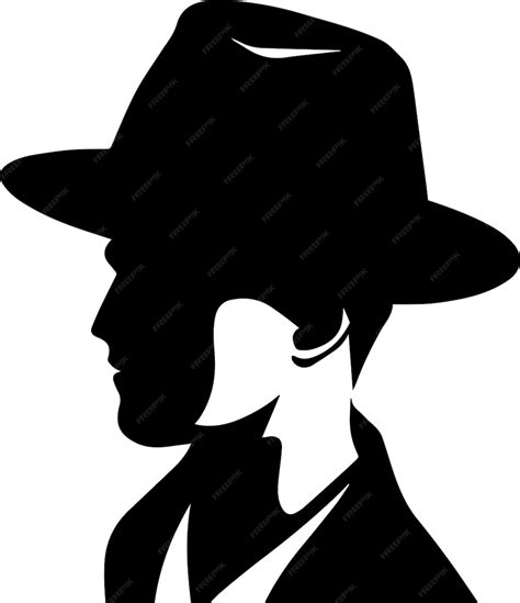 Premium Vector Man With Hat Vector Tattoo Illustration