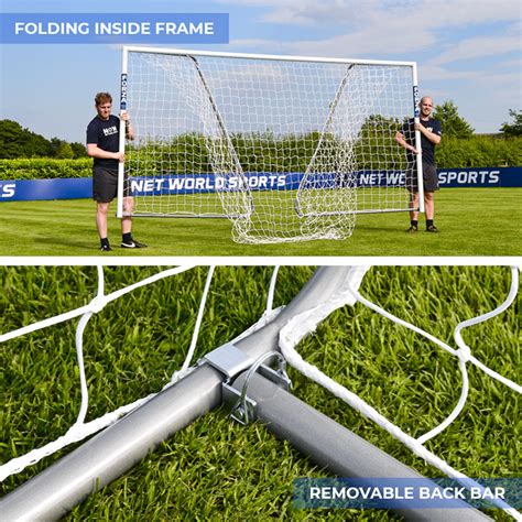 24 X 8 Forza Alu60 Aluminium Football Goal Net World Sports