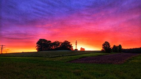 Bavarian Sunset With Some Artistic Freedom Rgermany