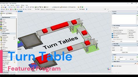 Turn Table Modelling Flexsim Featured Program Process