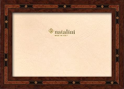 Natalini Marquetry Photo Frame Made In Italy Tulipwood Brown 8 X 10