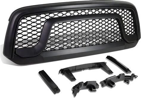 Ram 1500 Rebel Style Upper Replacement Grille Matte Black 13 18 Ram 1500 Excluding Rebel