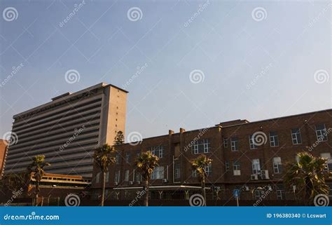 Addington Hospital on Durban Beachfront As Seen from Golden Mile Stock ...