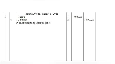 Lan Amento No Di Rio Geral E Passagem Dos Dados Para O Raz O