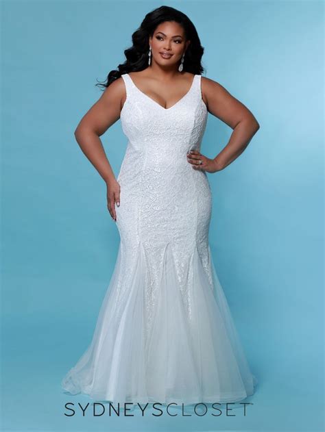 Gorgeous Plus Size Mermaid Gown Bridal Gowns Mermaid Wedding