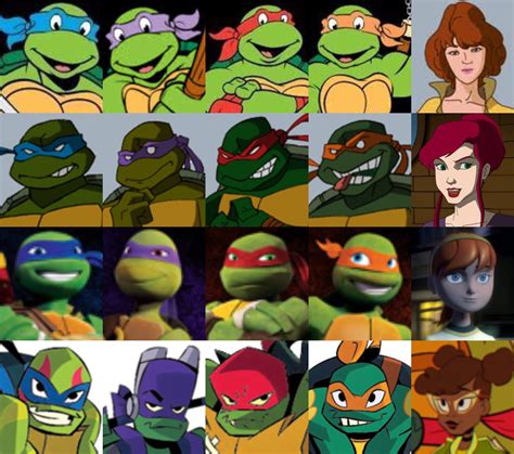 Tmnt Versions By Dinorex50 On Deviantart