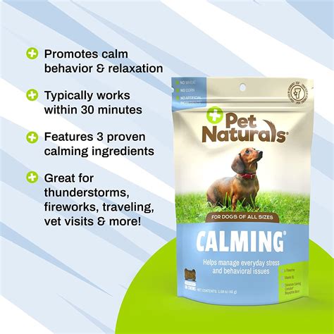 Pet Naturals Calming Chews For Dogs And Cats Natural Stress Relief