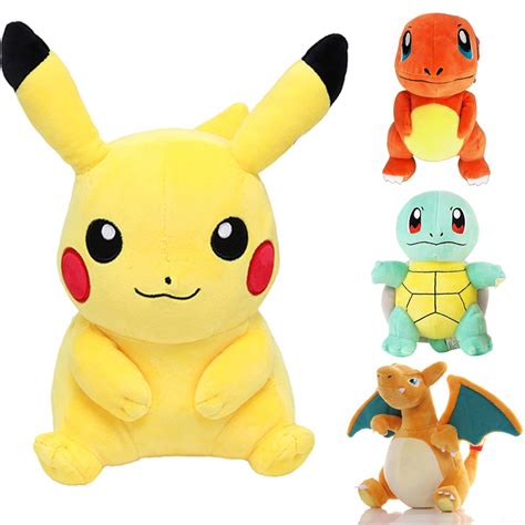 Takara Tomy 8 Polegada Original Pokemon Pikachu Squirtle Plush Toys