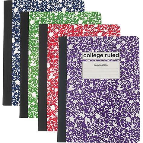 Staples® Composition Notebook, College Ruled, Assorted Colors, 9-3/4" x ...