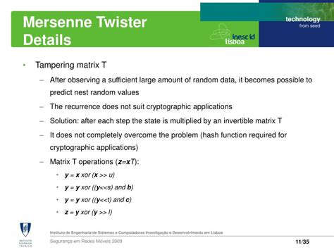 Ppt Mersenne Twister Random Number Generator And Diehard Randomness Test Powerpoint Presentation