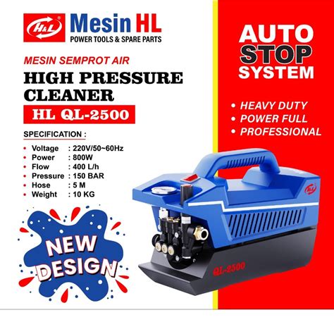 Jual Mesin Steam Cuci Jet Cleaner High Pressure Washer H L QL 2500 150