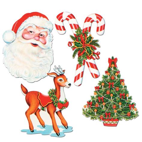 Christmas Cutouts 1 Party At Lewis Elegant Party Supplies Plastic