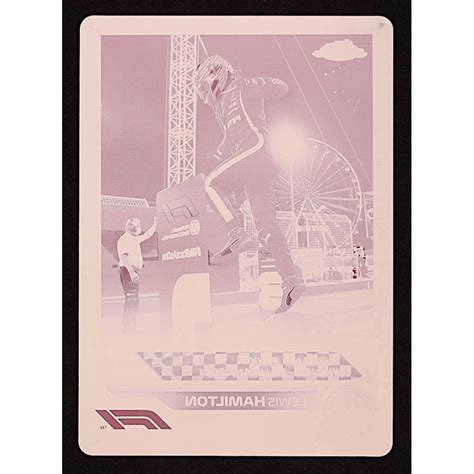 Lewis Hamilton 2022 Topps Chrome Formula 1 Printing Plates Magenta 151