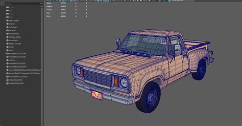 Dodge D100 Utiline 1976 3D Model By Veaceslav Condraciuc