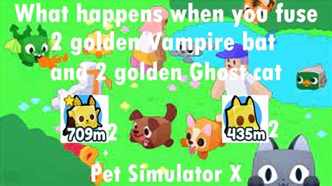 What Happens When You Fuse 2 Golden Vampire Bat And 2 Golden Ghost Cat