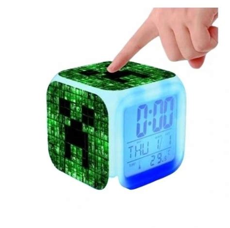 MINECRAFT ZEGAREK BUDZIK CYFROWY LED DLA DZIECI 13538063905 Allegro Pl