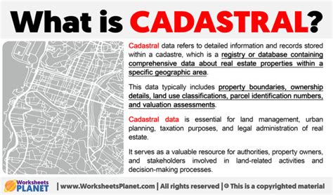 What Is Cadastre Cadastral