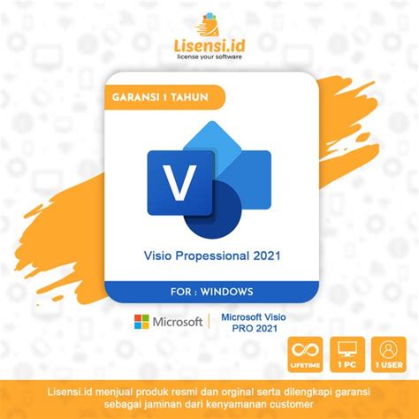 Jual Microsoft Visio Professional 2021 Retail Original Di Lapak Lisensi