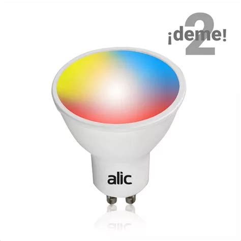 Lampara Dicro Gu Inteligente Smart Rgb Wifi Bluetooth X U Color De