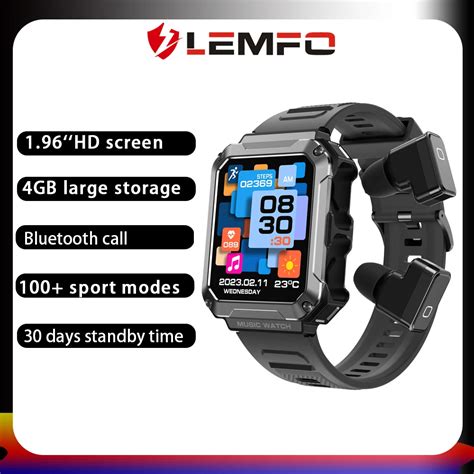 Lemfo Tws Smart Watch Men G Ram Music Play Bluetooth Call Sport