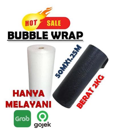 Jual BUBLE BUBBLE WRAP ROLL TEBAL HITAM BENING PUTIH MURAH TEBAL 2KG