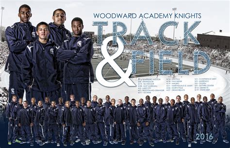 Woodward Academy Knights: Track & Field Poster 2016