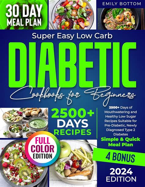 Super Easy Low Carb Diabetic Cookbooks For Beginners 2500 Days Of