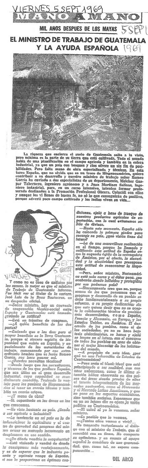 Blog Homenaje A Manuel Del Arco Ministro De Trabajo De Guatemala 5