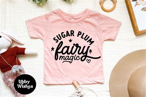 Christmas Svg For Kids Sugar Plum Fairy Svg Modern Kids Svg Etsy