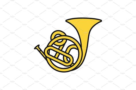 French Horn Vector at Vectorified.com | Collection of French Horn ...