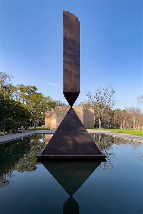 Barnett Newmans Broken Obelisk At Rothko Chapel Houston Flickr