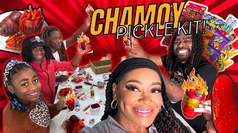 Viral Chamoy Pickle Kit Challenge 🥒🔥 Youtube