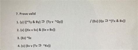 Solved 3 Prove Invalid By Building A Countermodel