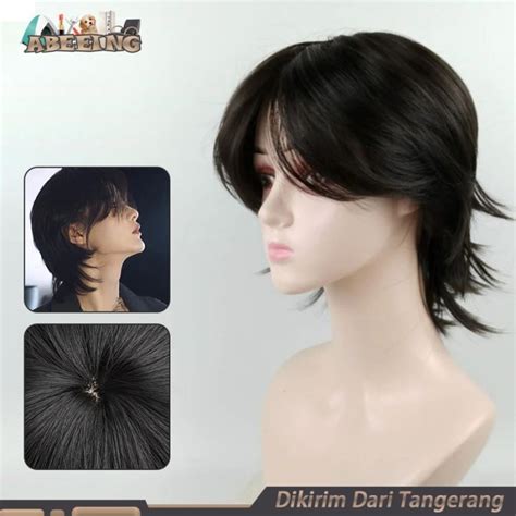 Jual Rambut Palsu Mullet Pendek Pria Dan Wanita Mullet Head