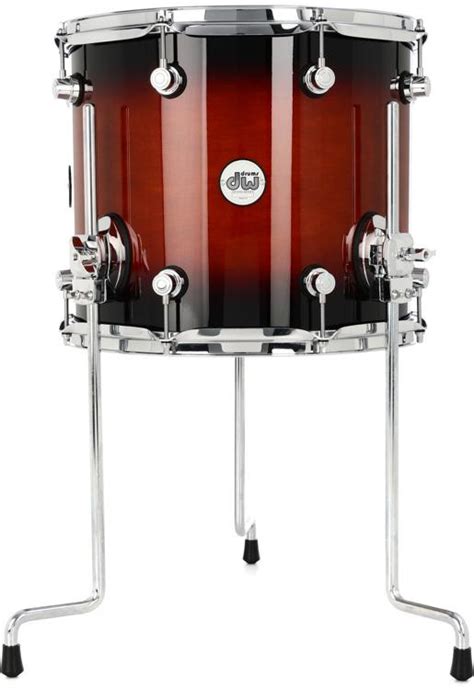 Dw Design Series Floor Tom 12 X 14 Tobacco Burst Sweetwater