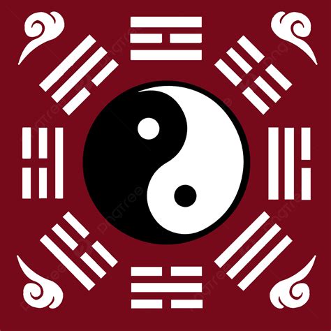 Background Of Vector Classical Tai Chi Eight Trigrams Classical