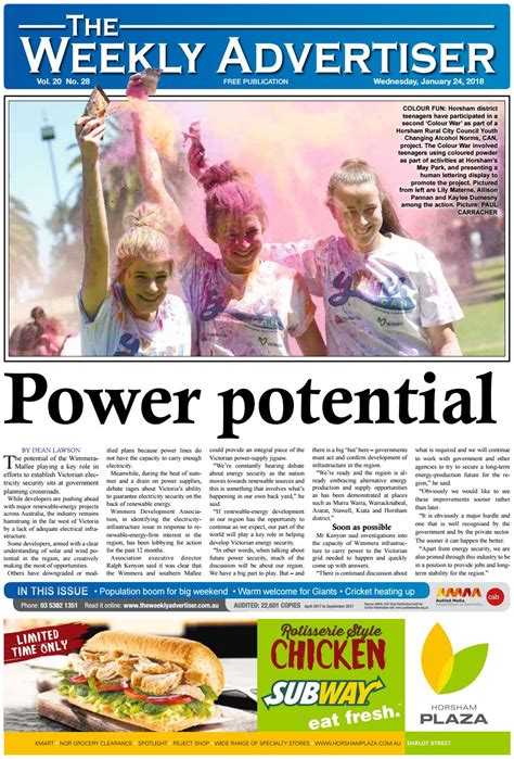 The Weekly Advertiser Wednesday January 24 2018 By The Weekly