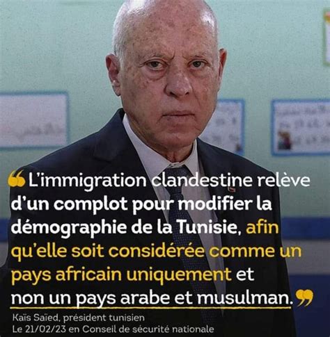 Tunisie La Chasse Aux Noir Cheikh Tijane Gadio R Pond Au Pr Sident