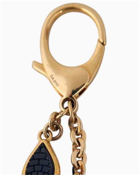 Chaveiro E Charm Louis Vuitton Original Dourado Pingente Flor Feminino